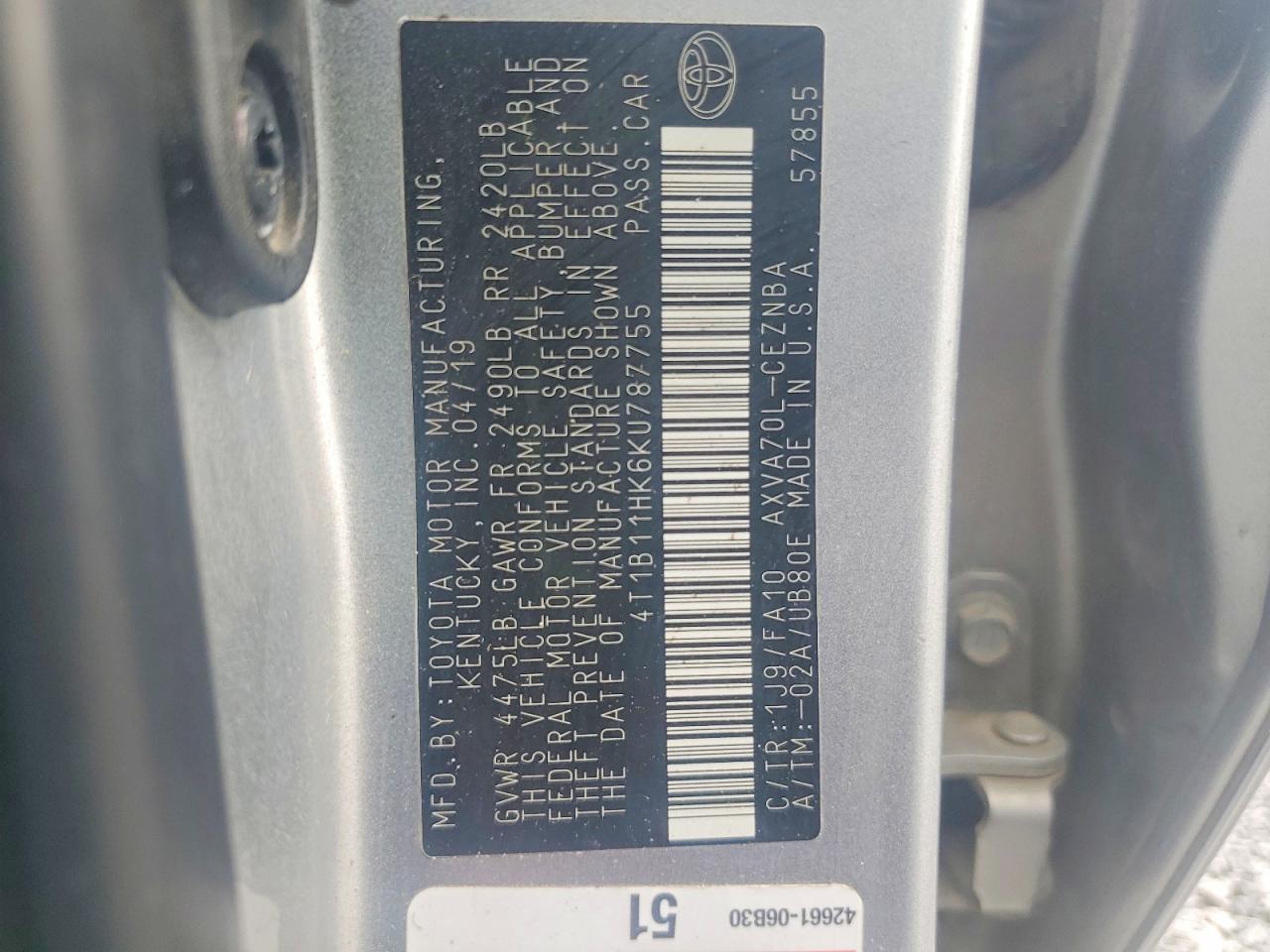 Toyota Camry Le