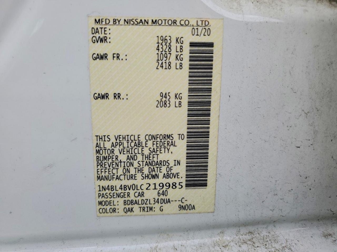 Nissan Altima S