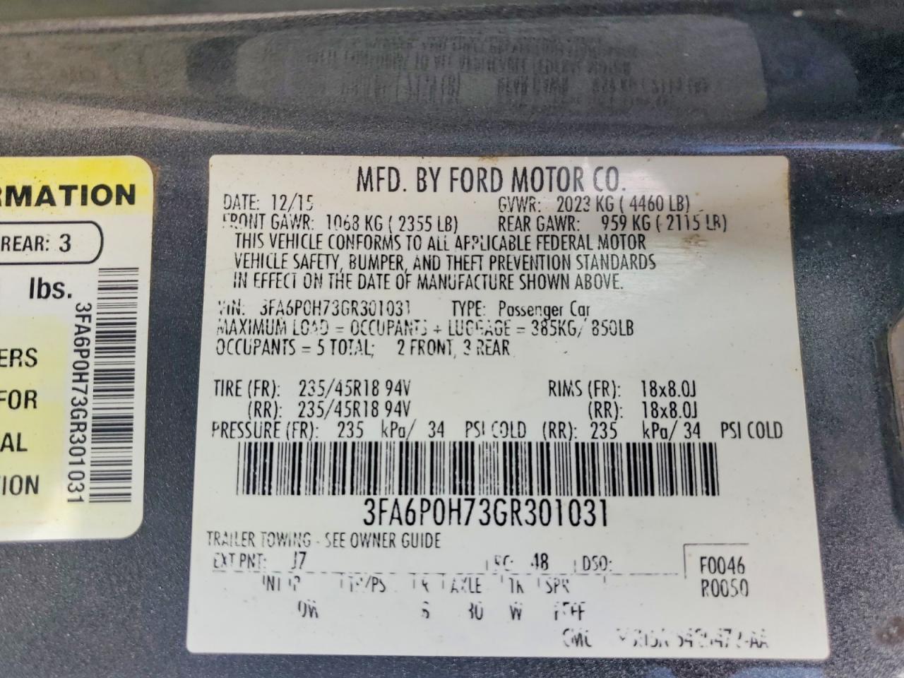 Ford Fusion Se
