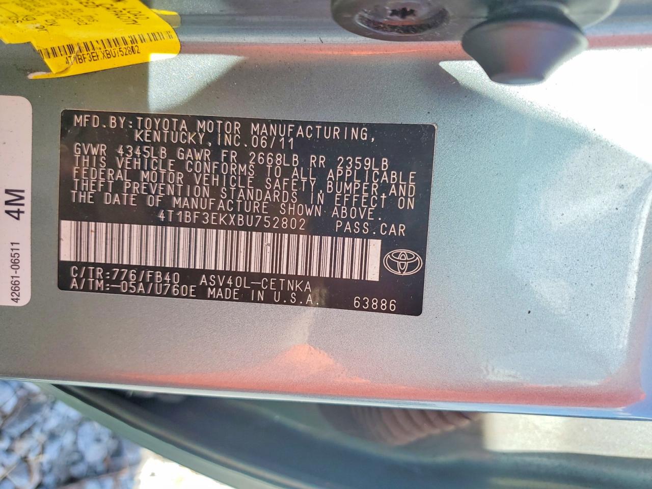 Toyota Camry Le