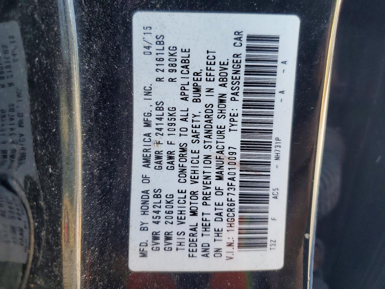 Honda Accord Touring Hybrid