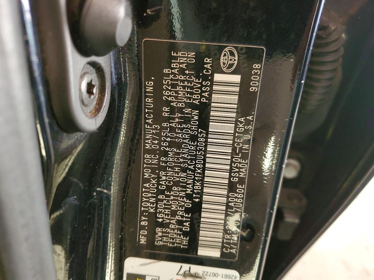Toyota Camry Xle V6