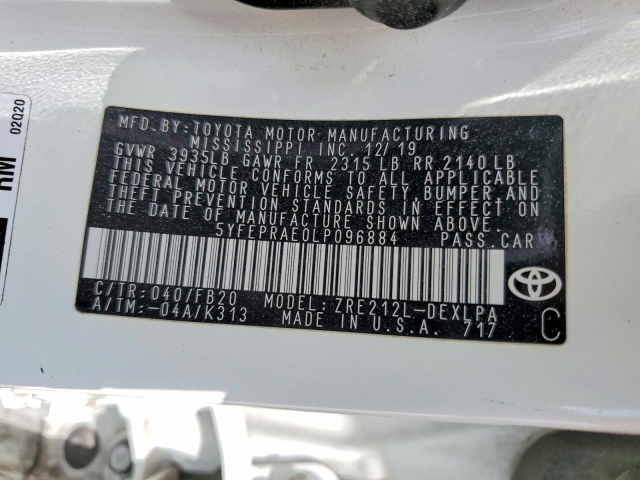 Toyota Corolla Le