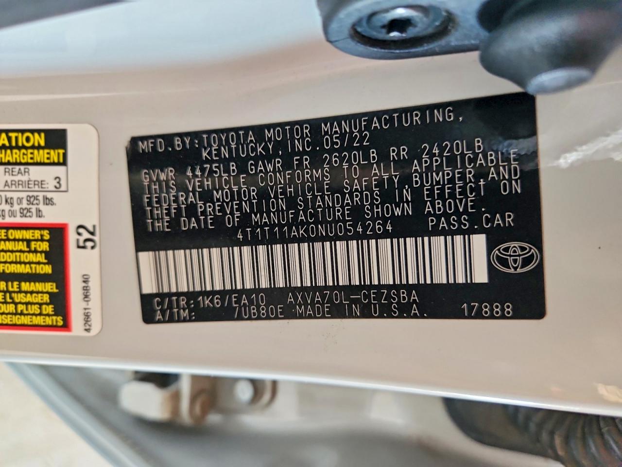 Toyota Camry Se