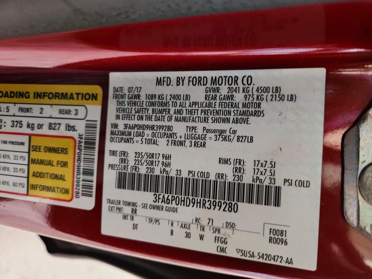 Ford Fusion Se