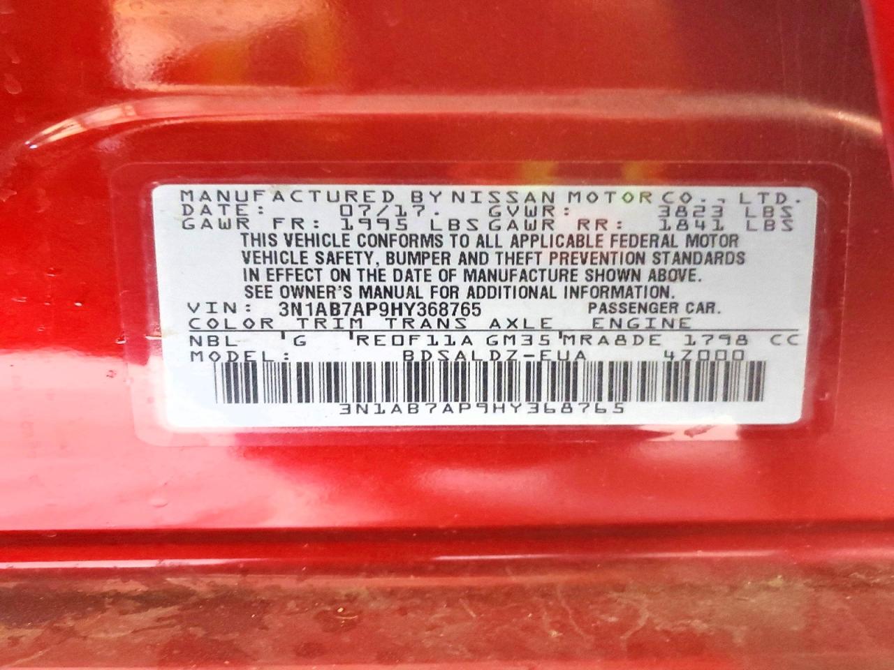 Nissan Sentra Sv