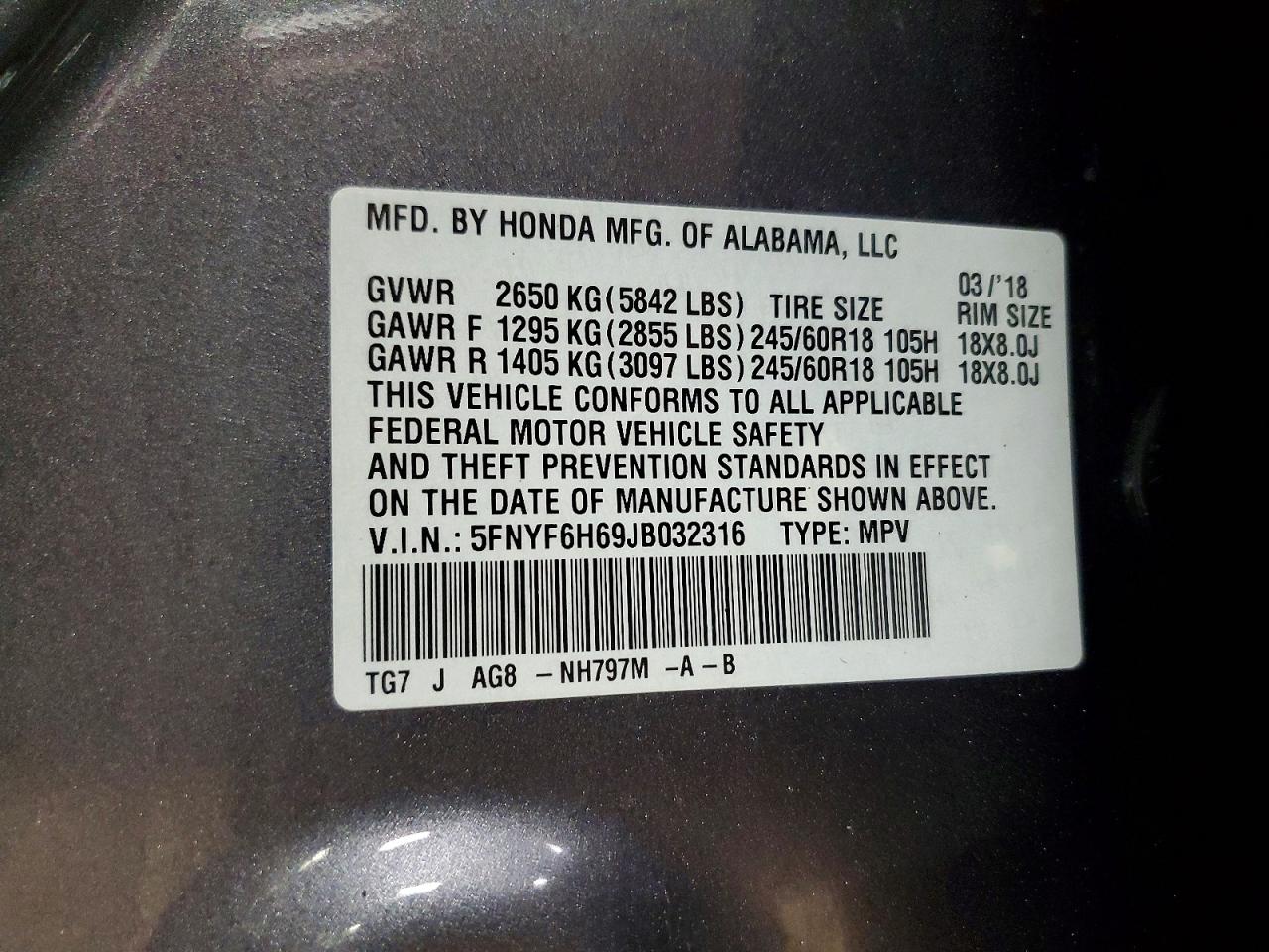 Honda Pilot Exl