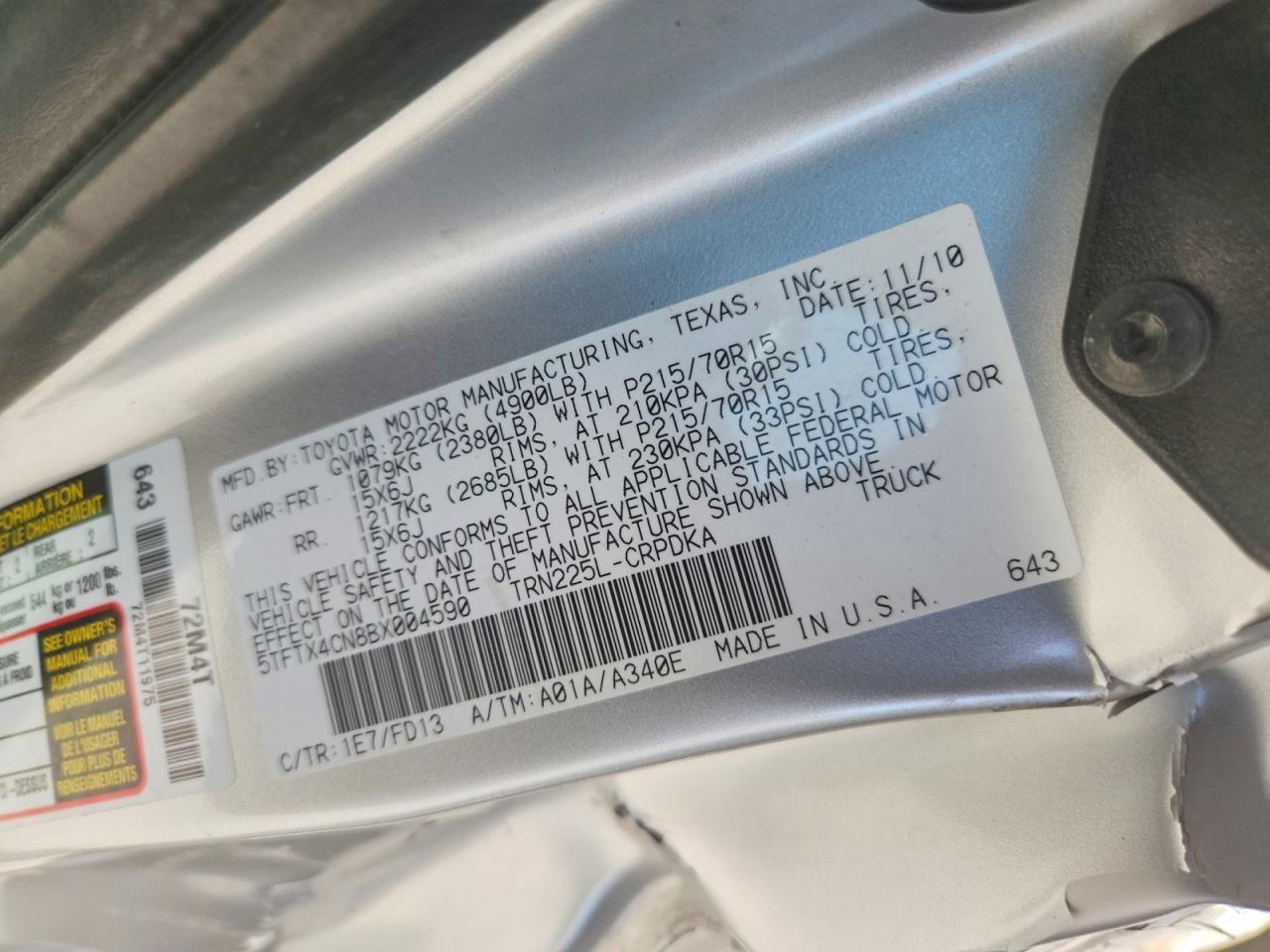 Toyota Tacoma Access Cab