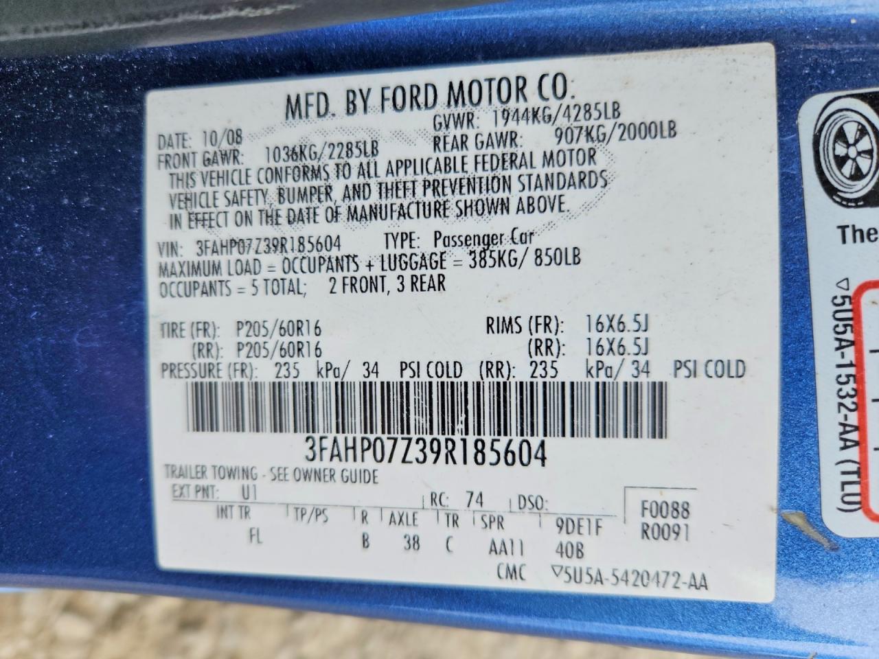 Ford Fusion Se