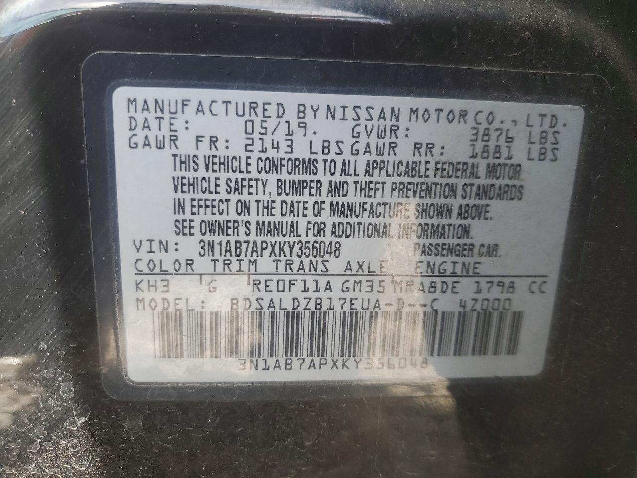 Nissan Sentra Sv