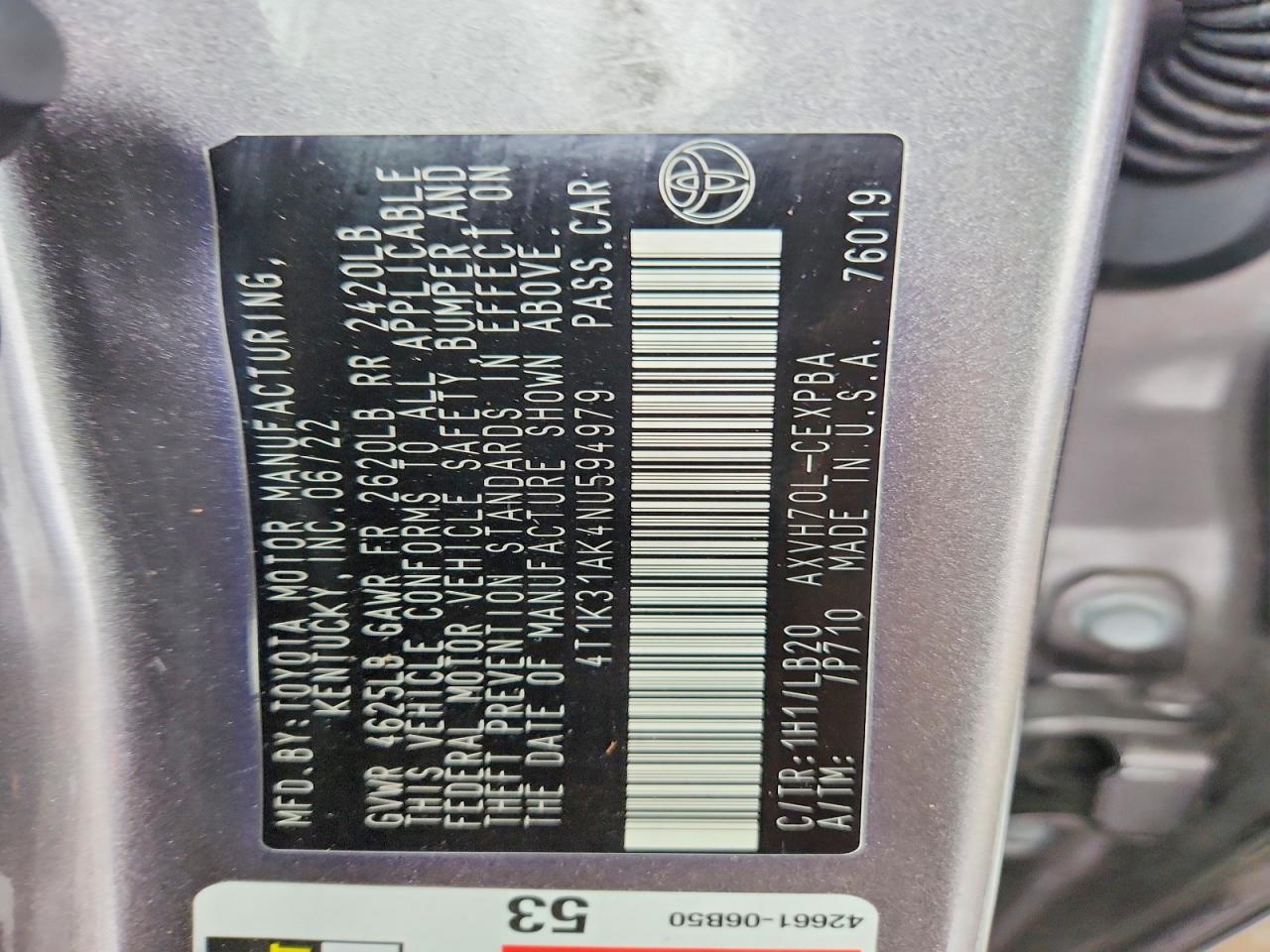 Toyota Camry Xse