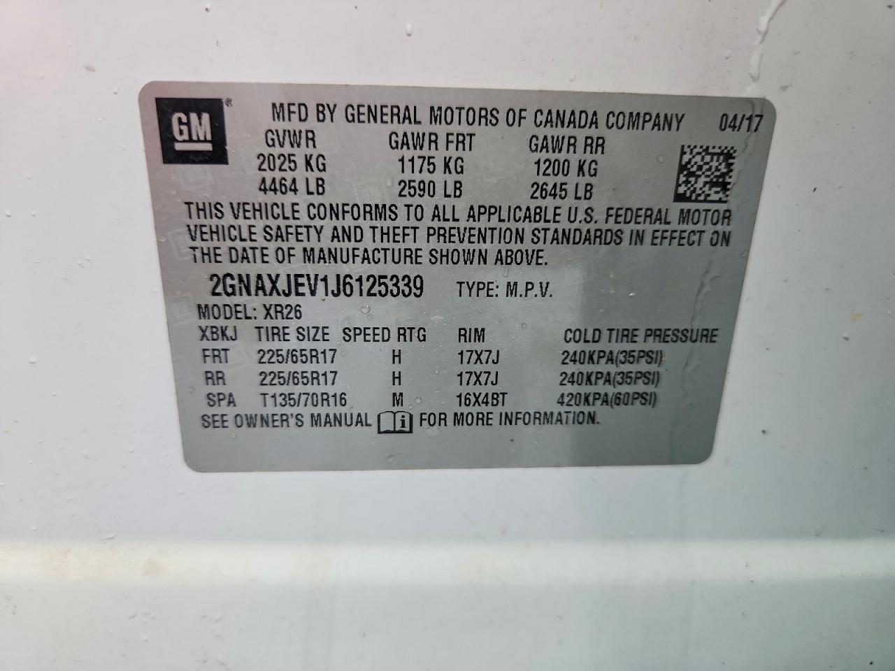 Chevrolet Equinox Lt