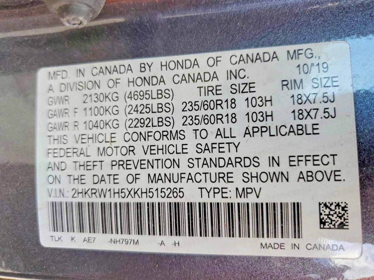 Honda Crv Ex
