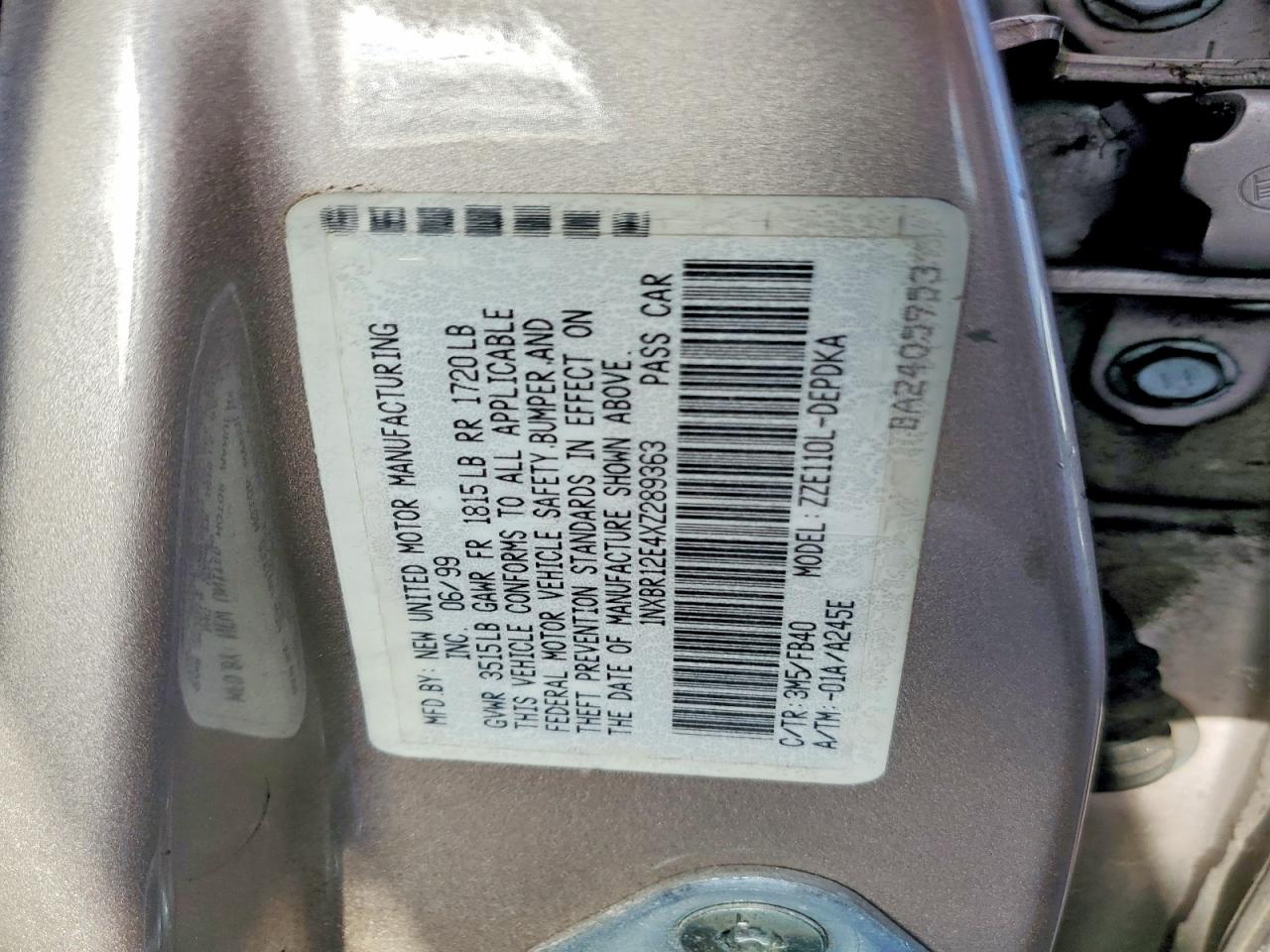 Toyota Corolla Ve