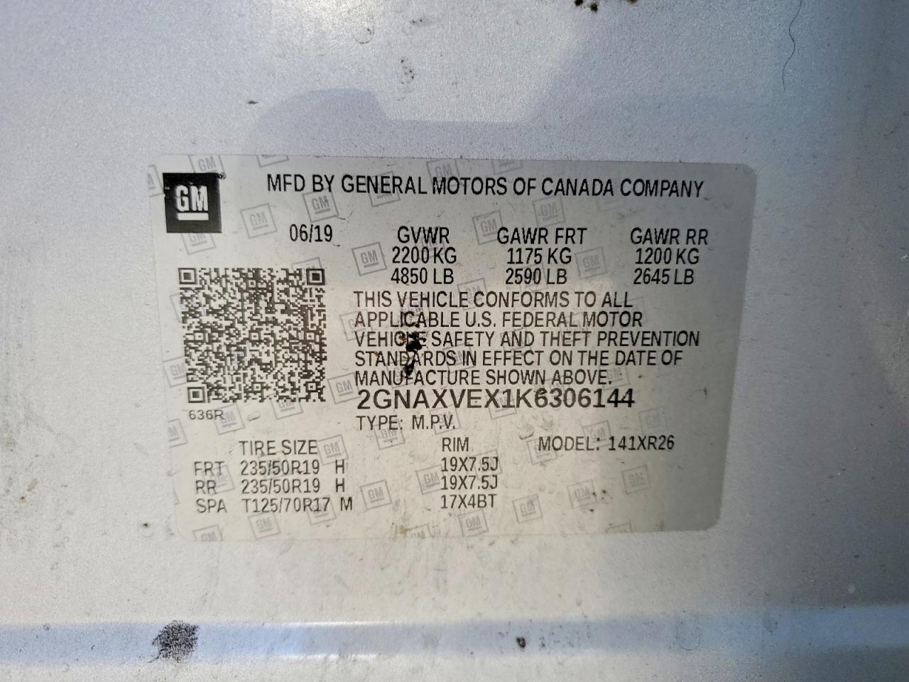 Chevrolet Equinox Lt
