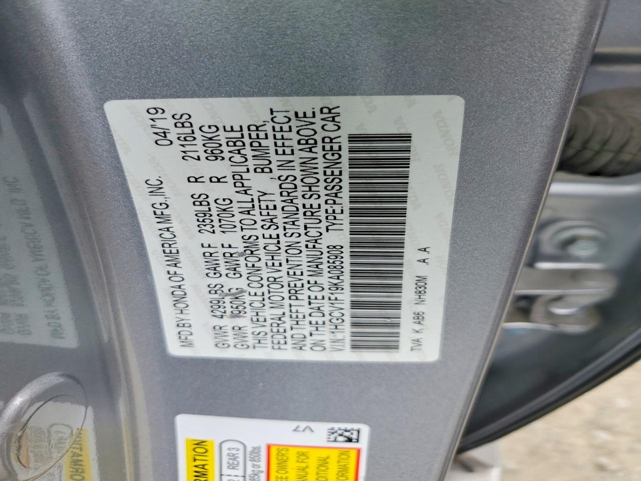 Honda Accord Lx