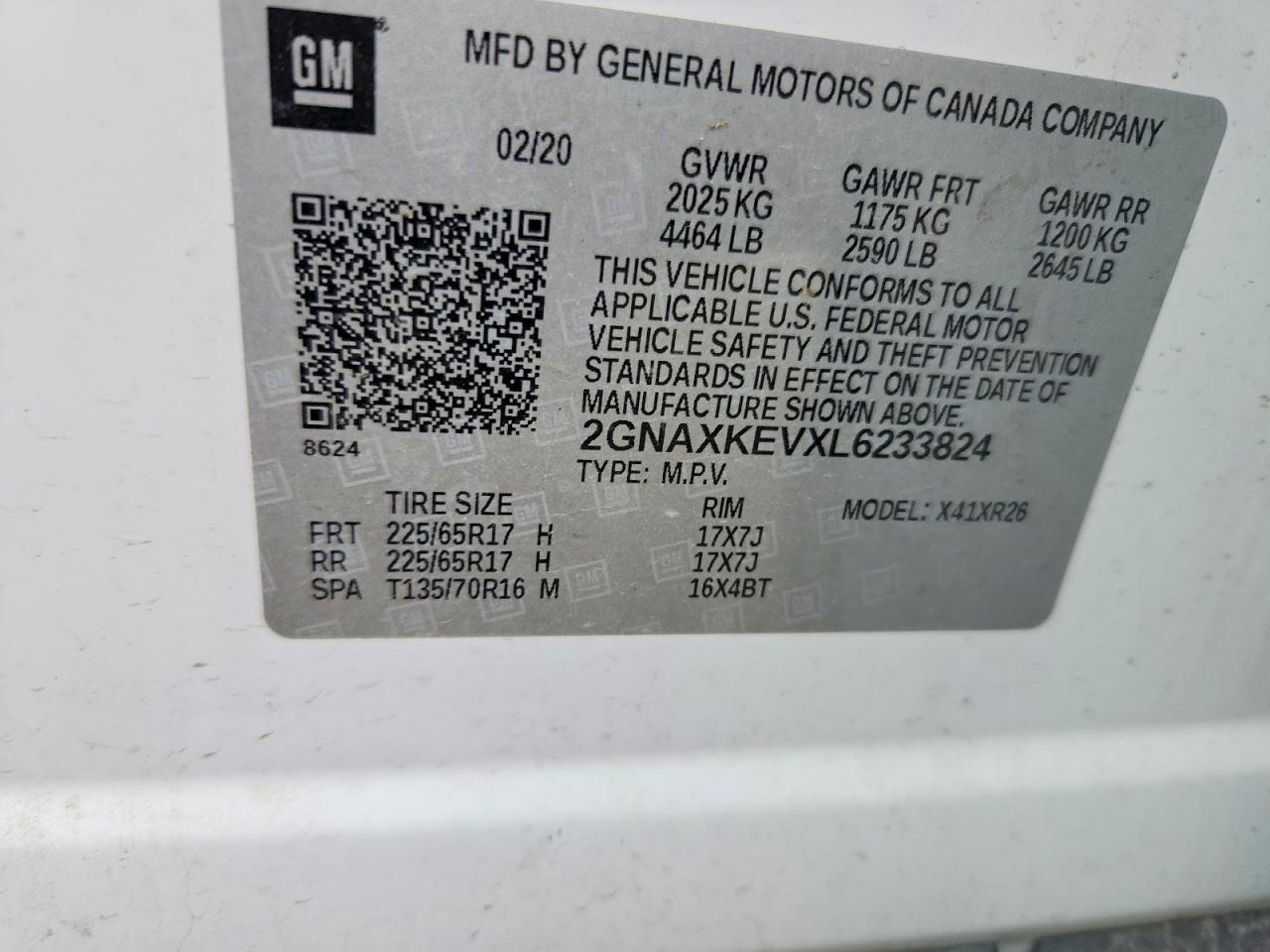 Chevrolet Equinox Lt