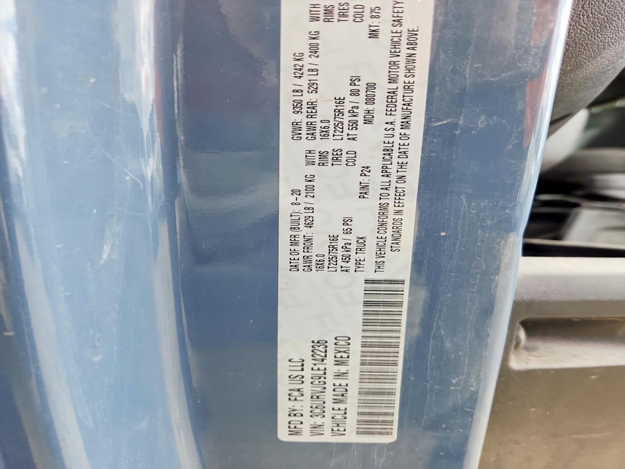 Ram Promaster 3500 High
