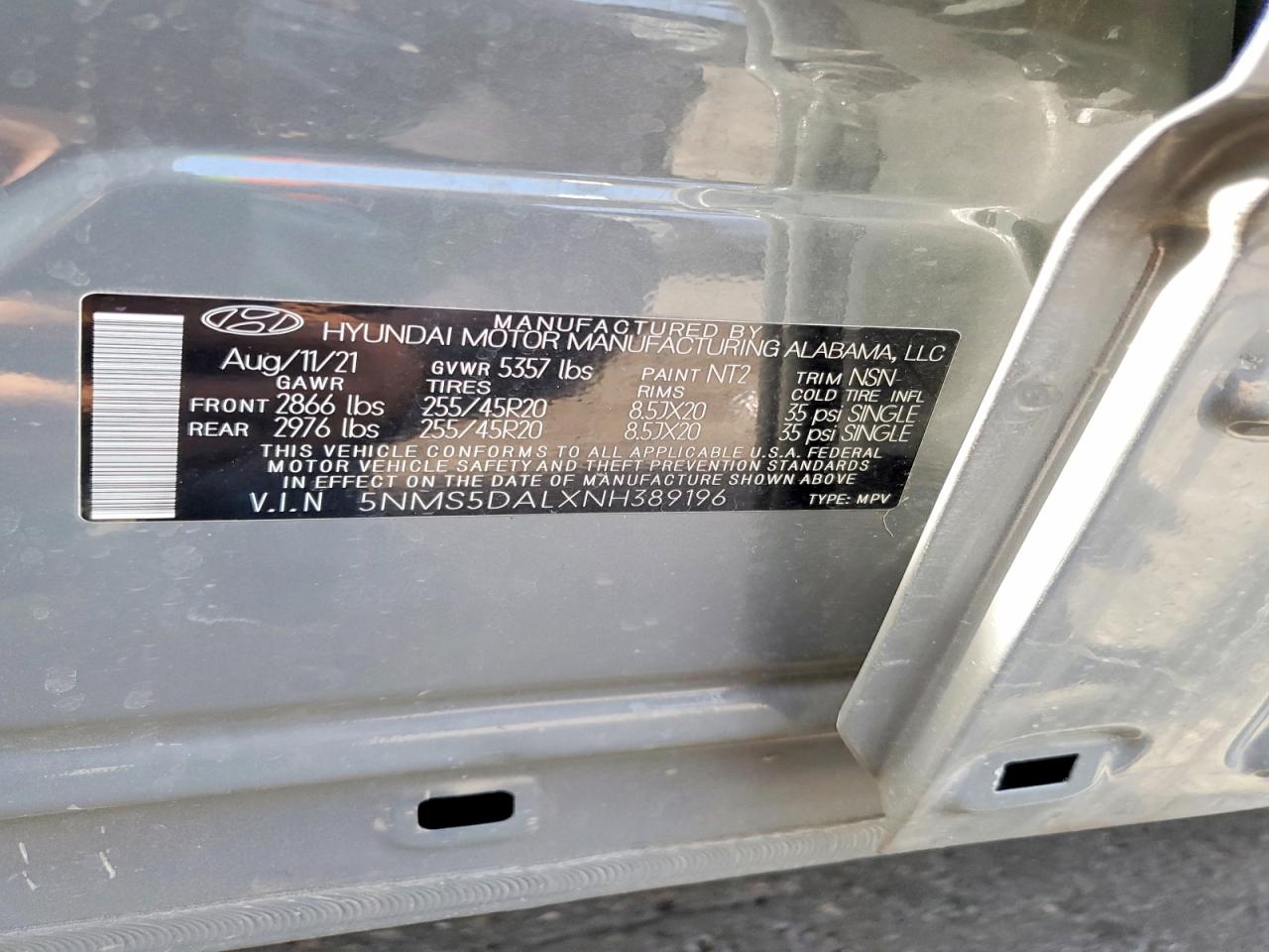 Hyundai SANTA FE Calligraphy