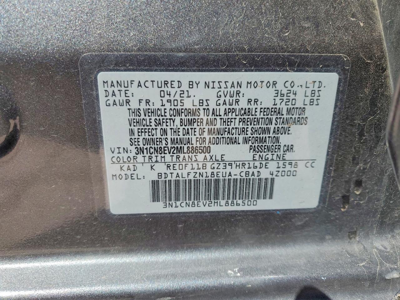 Nissan Versa Sv