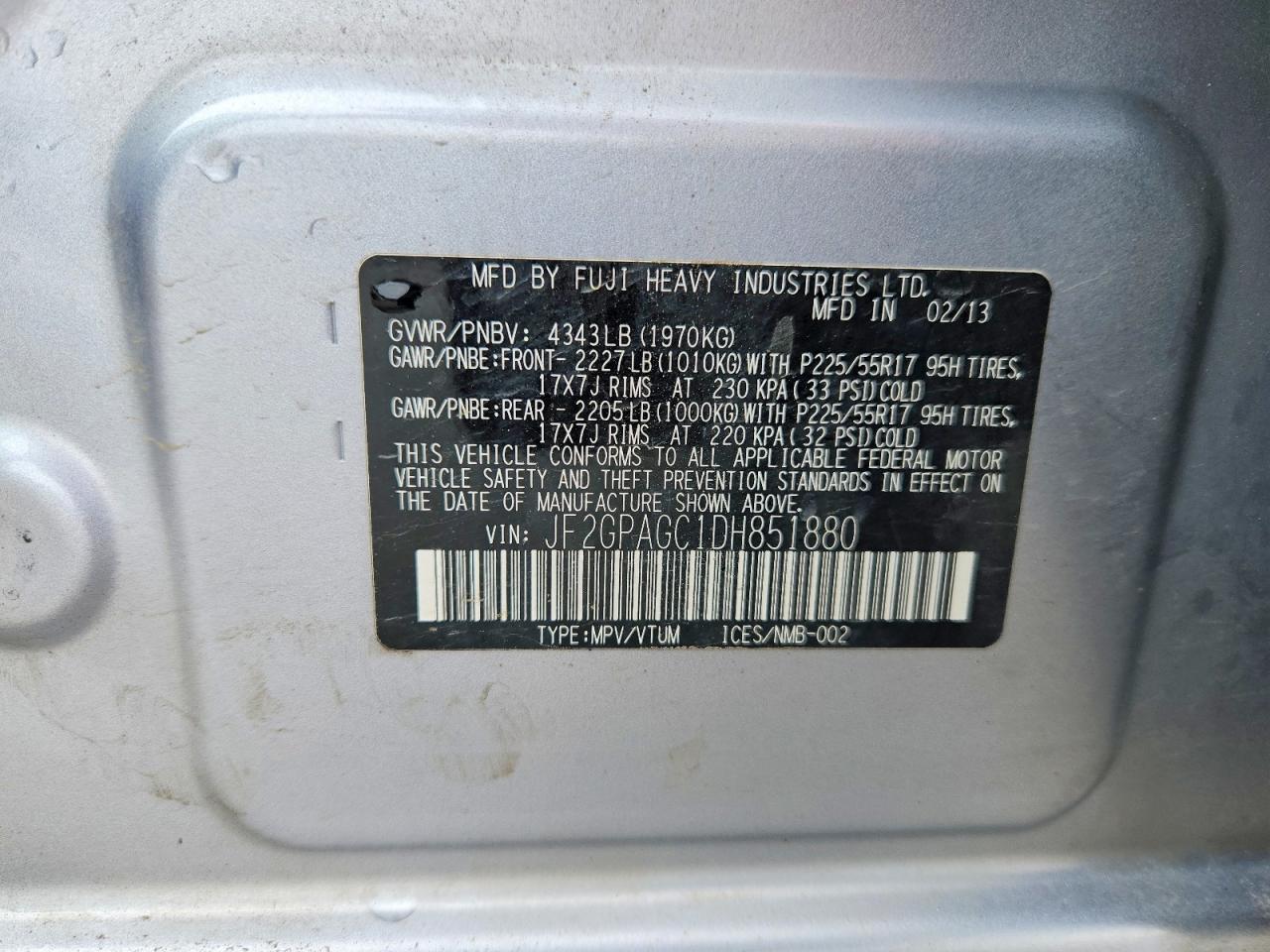 Subaru Xv 2.0 Limited