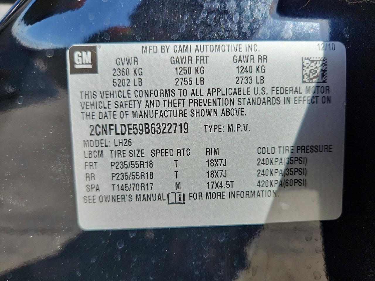 Chevrolet Equinox Lt