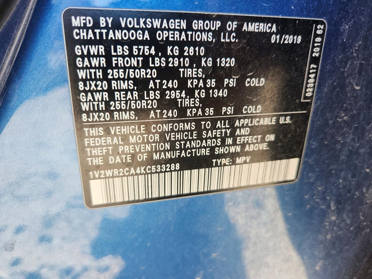 Volkswagen Atlas Se