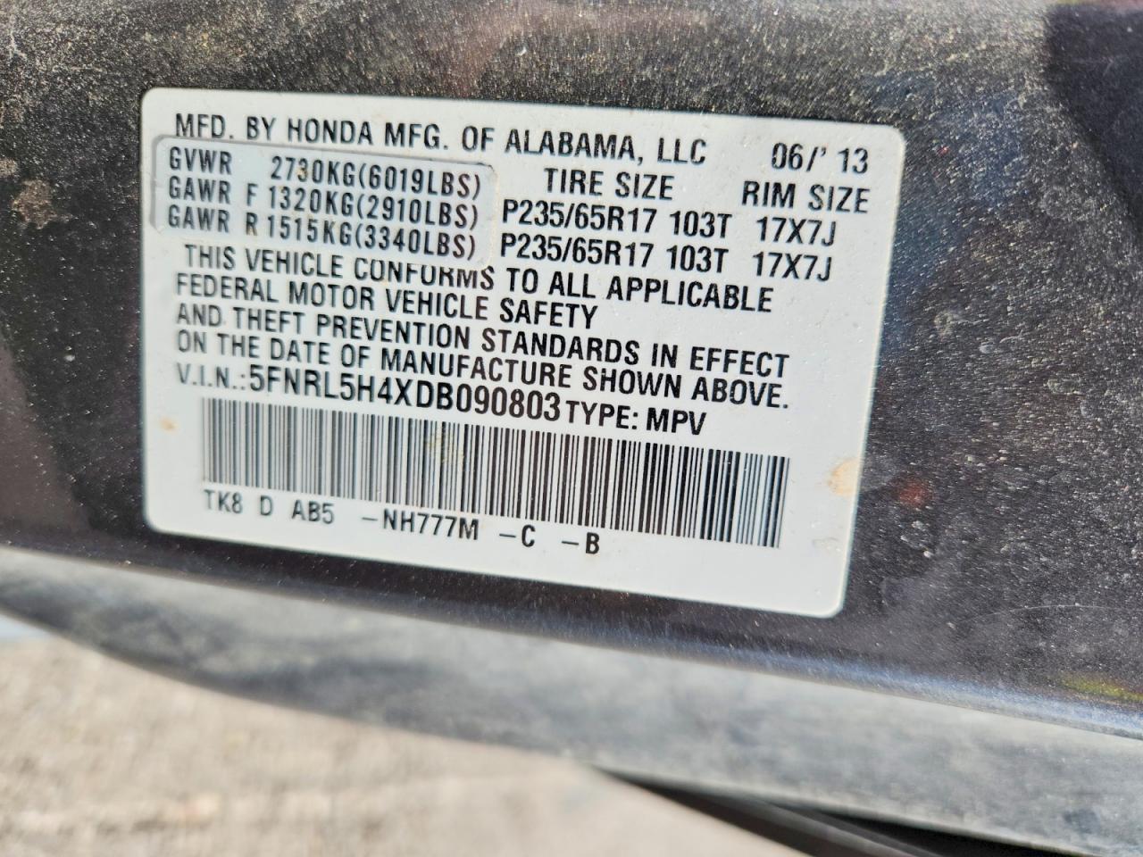 Honda Odyssey Ex