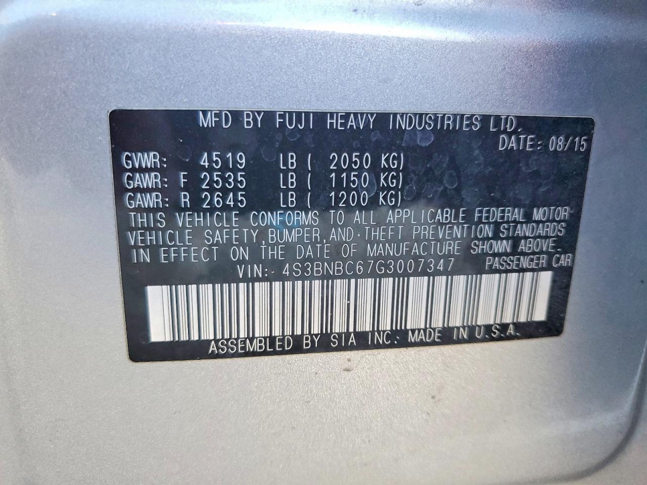 Subaru Legacy 2.5i Premium