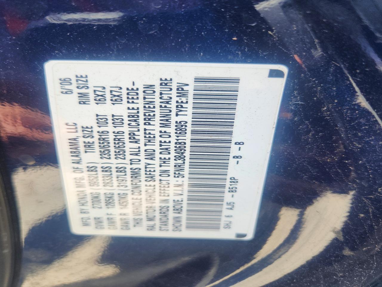 Honda Odyssey Ex
