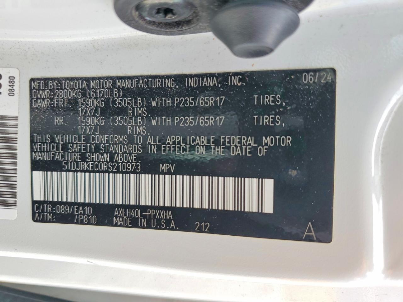 Toyota Sienna Xle