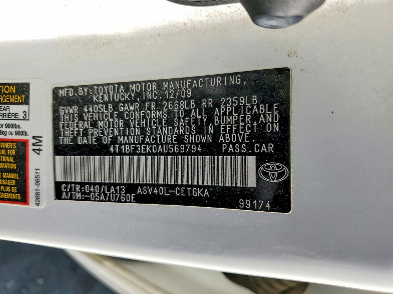 Toyota Camry Xle