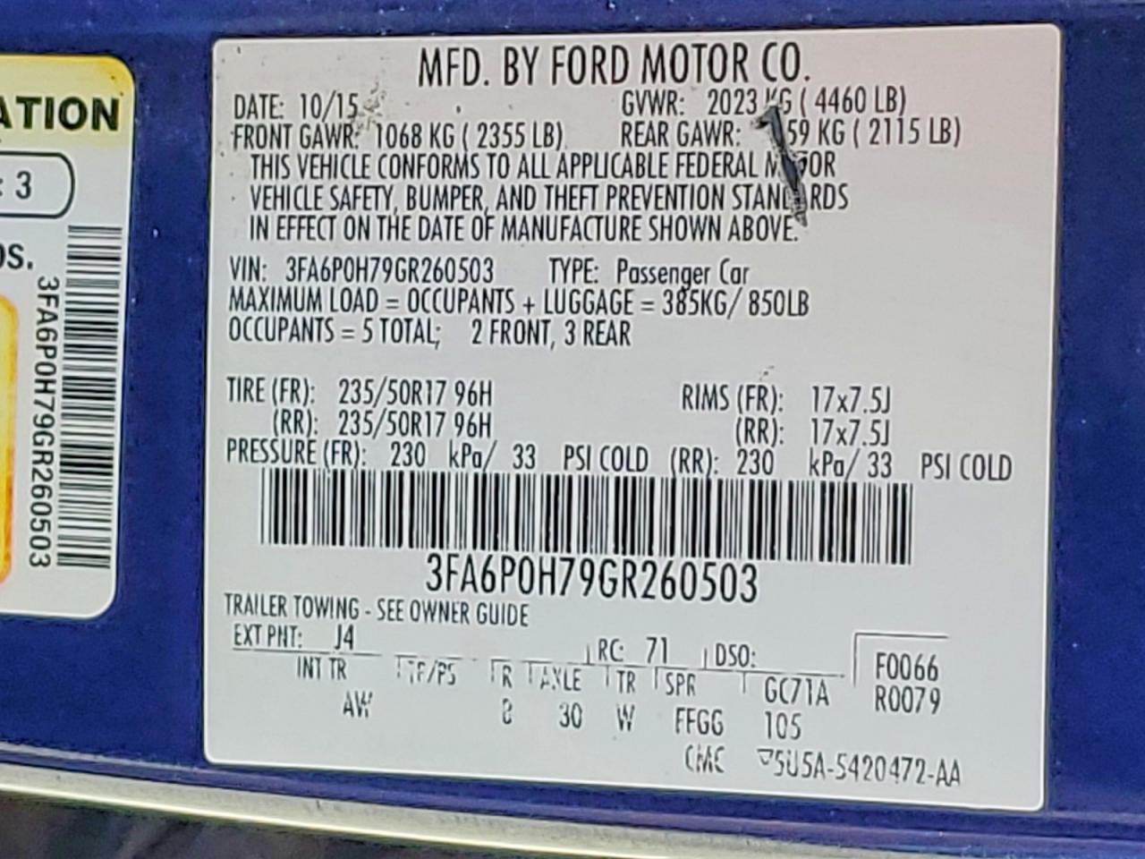 Ford Fusion Se