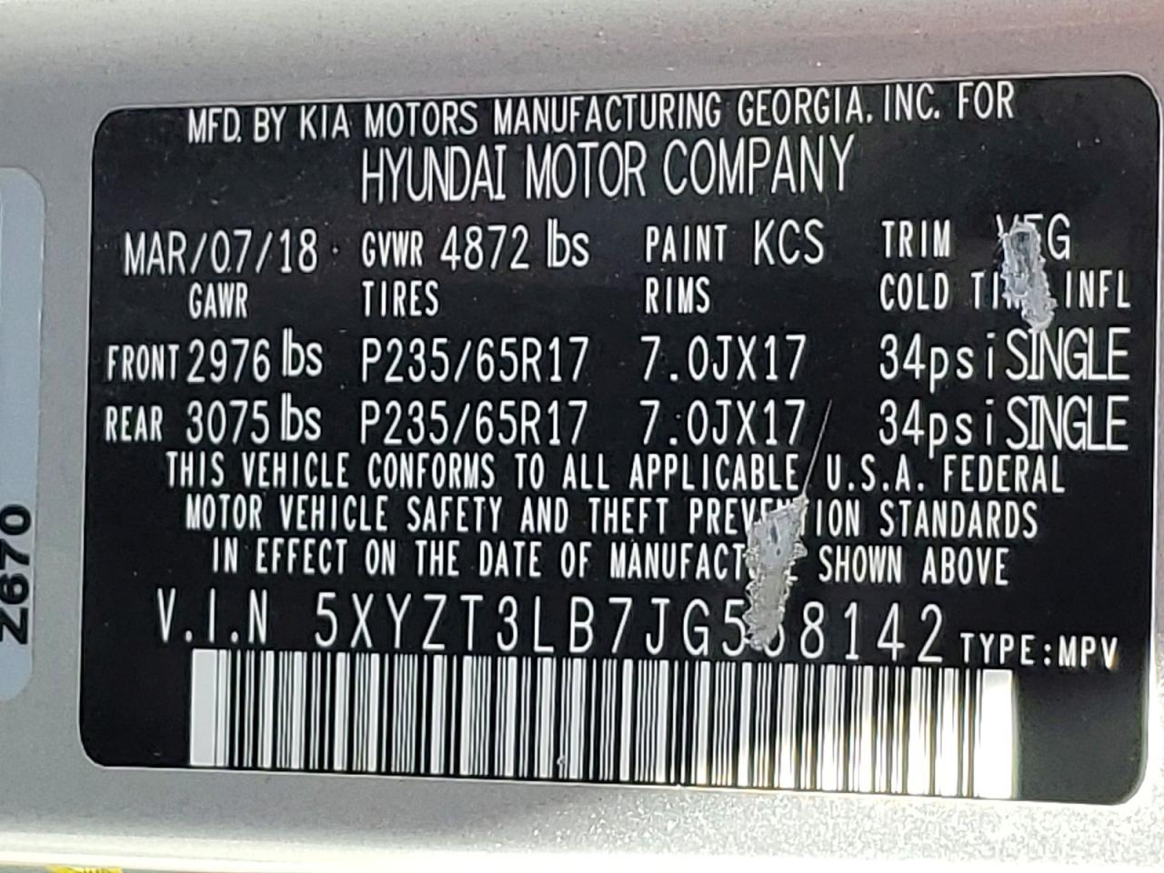 Hyundai SANTA FE 2.4l