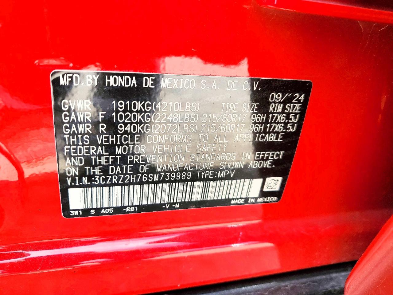 Honda HR-V Exl