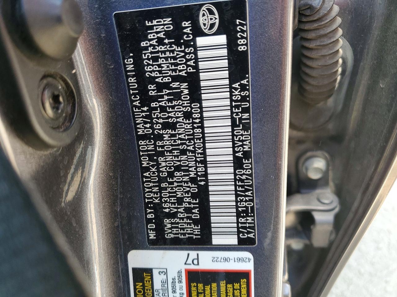 Toyota Camry Se