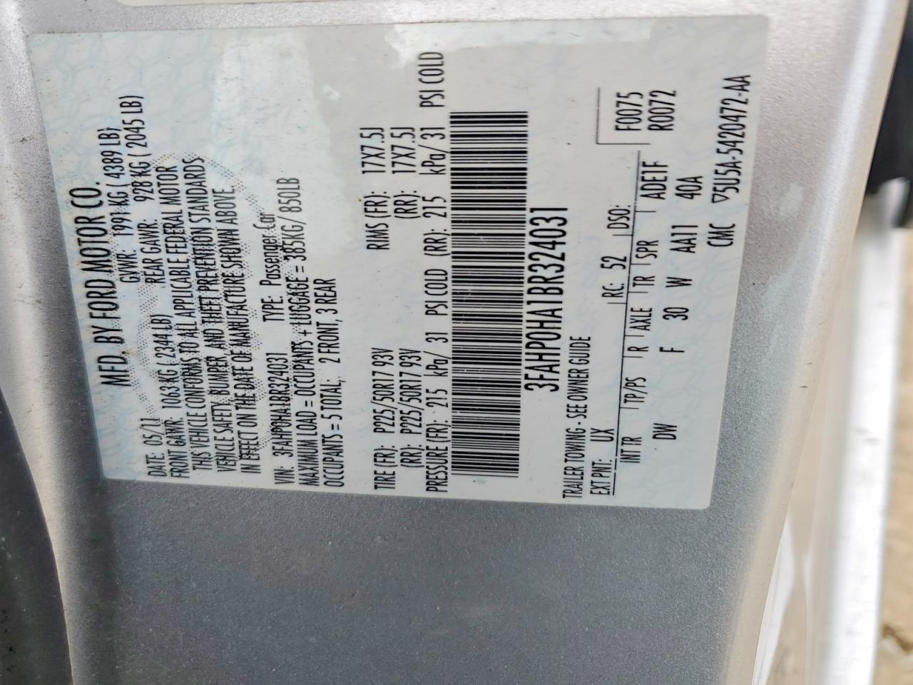 Ford Fusion Se