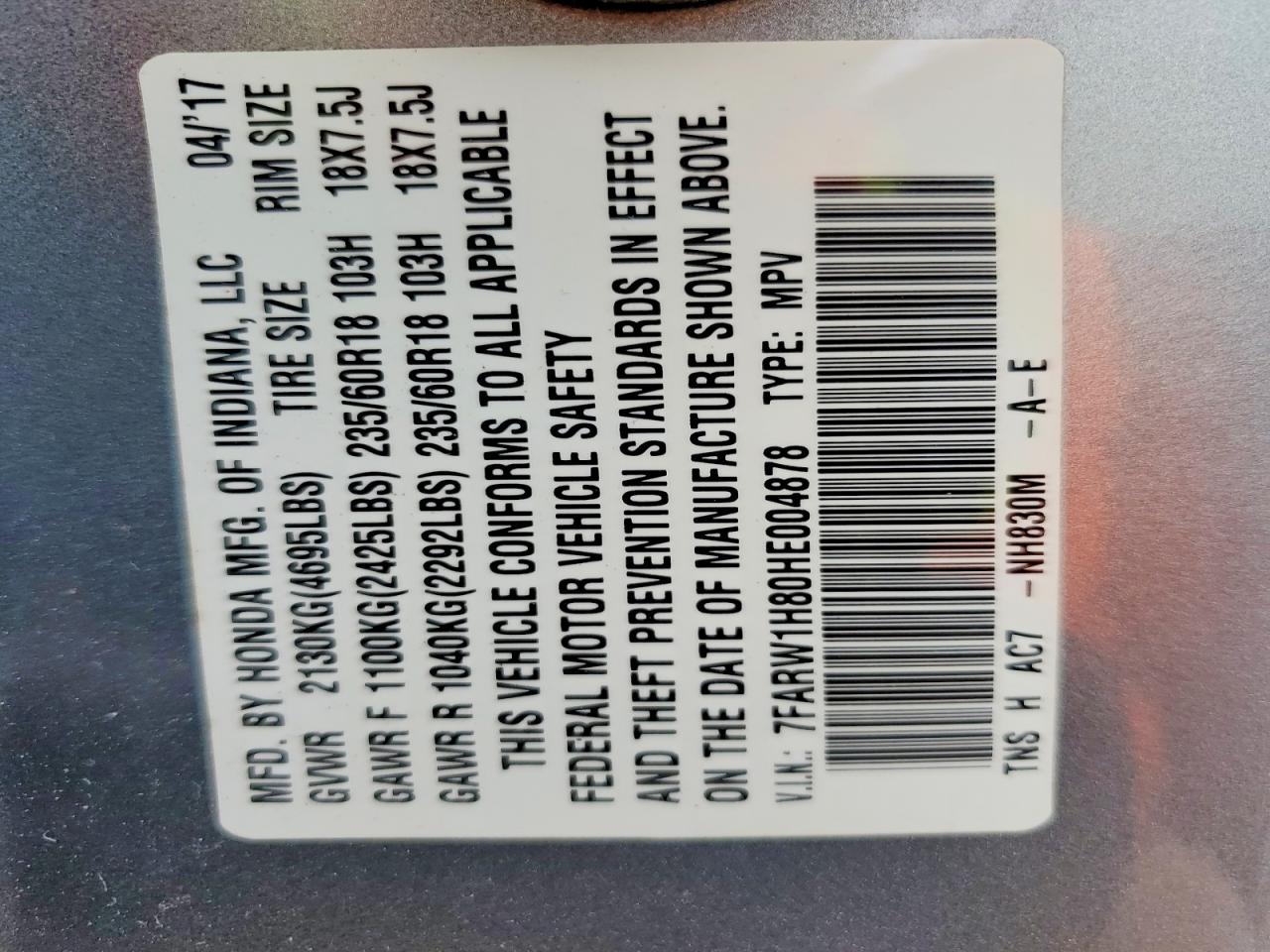 Honda Crv Exl