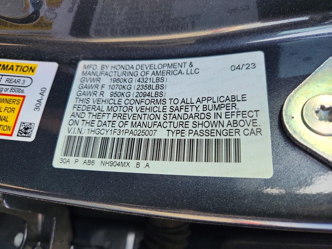 Honda Accord Ex