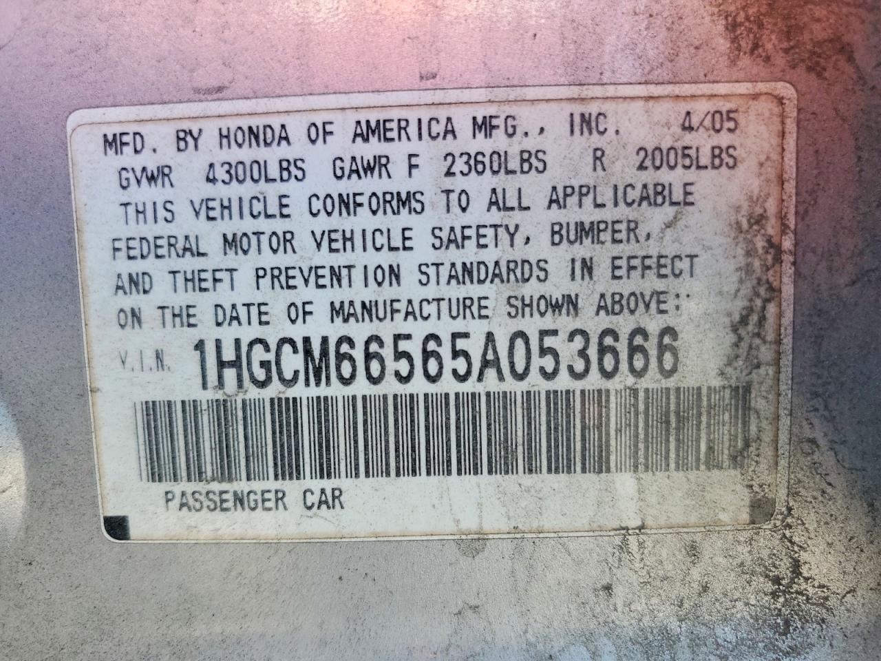 Honda Accord Ex