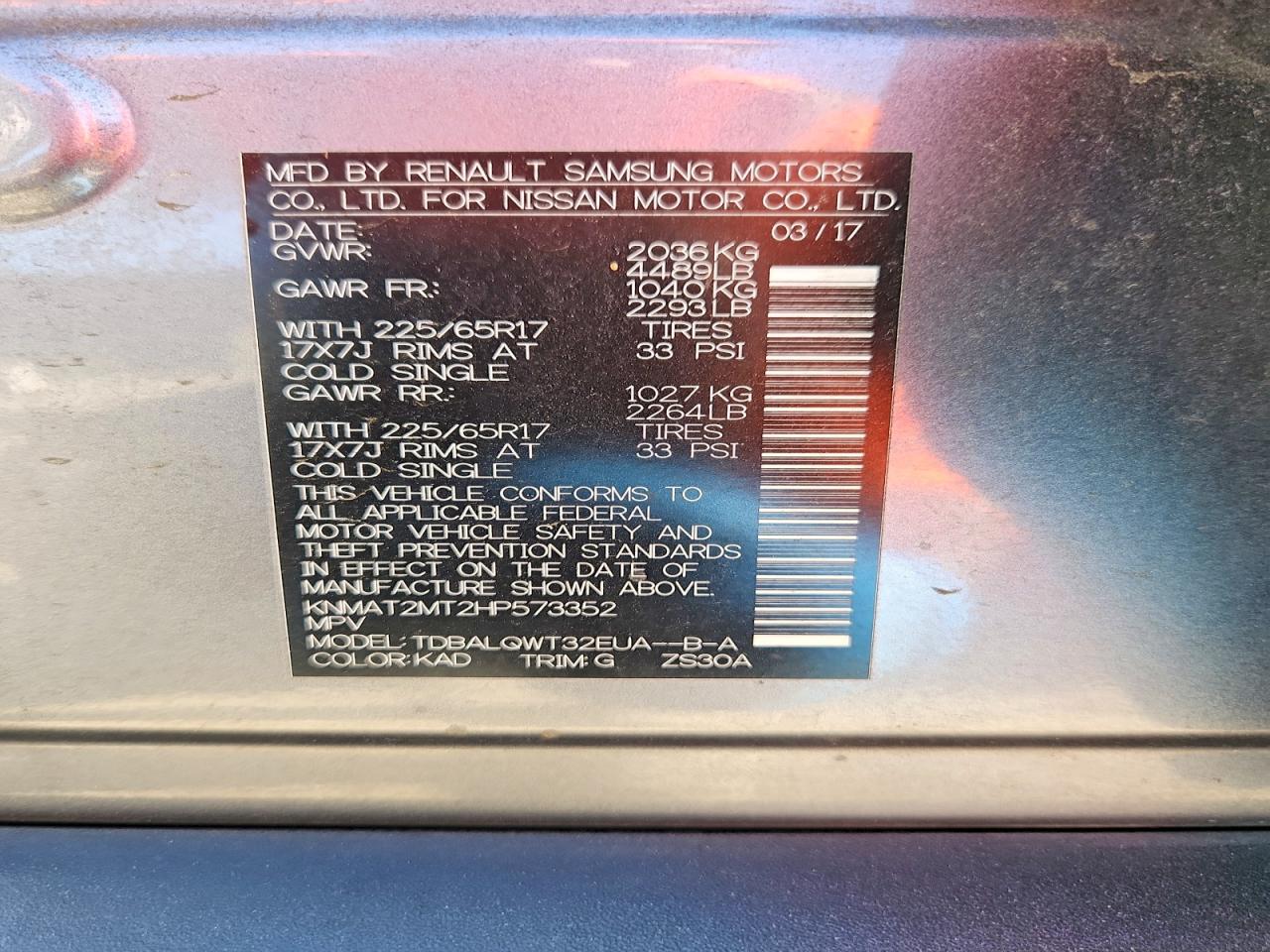 Nissan Rogue Sv