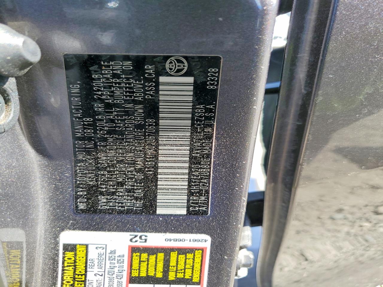 Toyota Camry Se