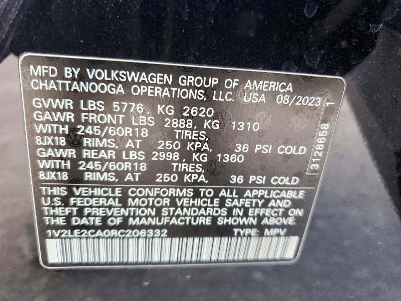 Volkswagen Atlas Se