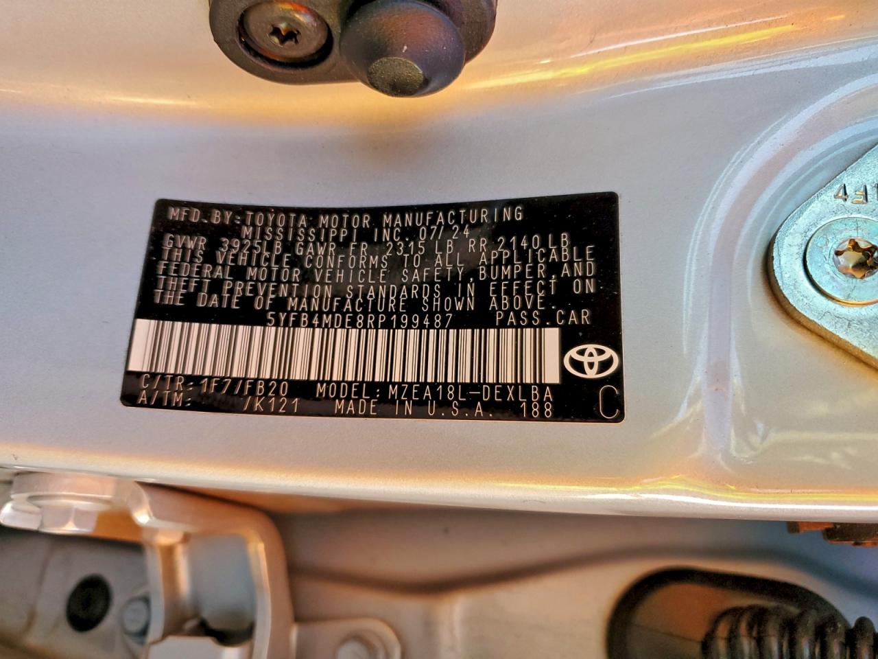 Toyota Corolla Le