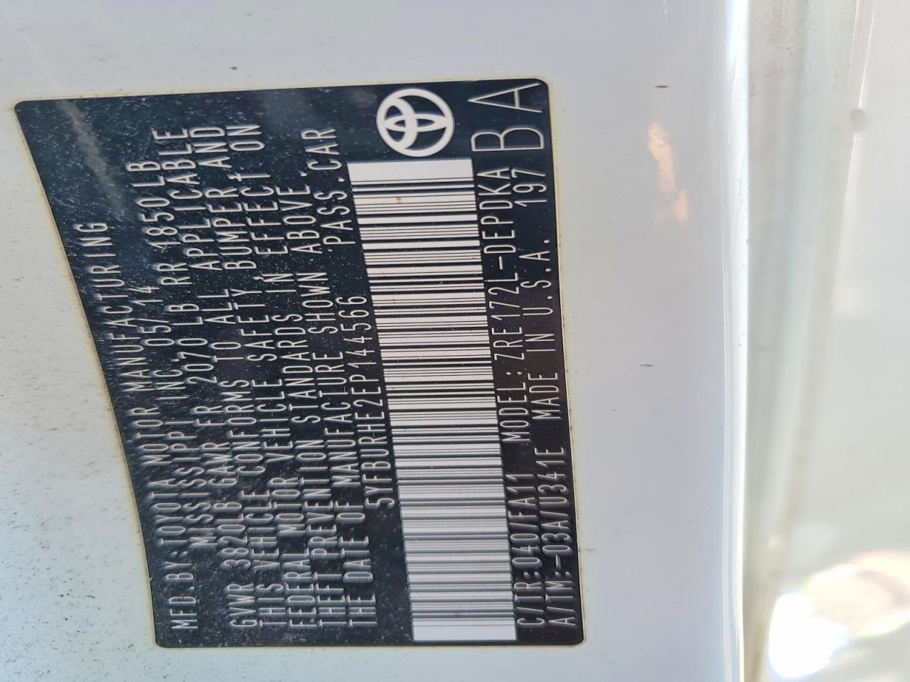 Toyota Corolla L