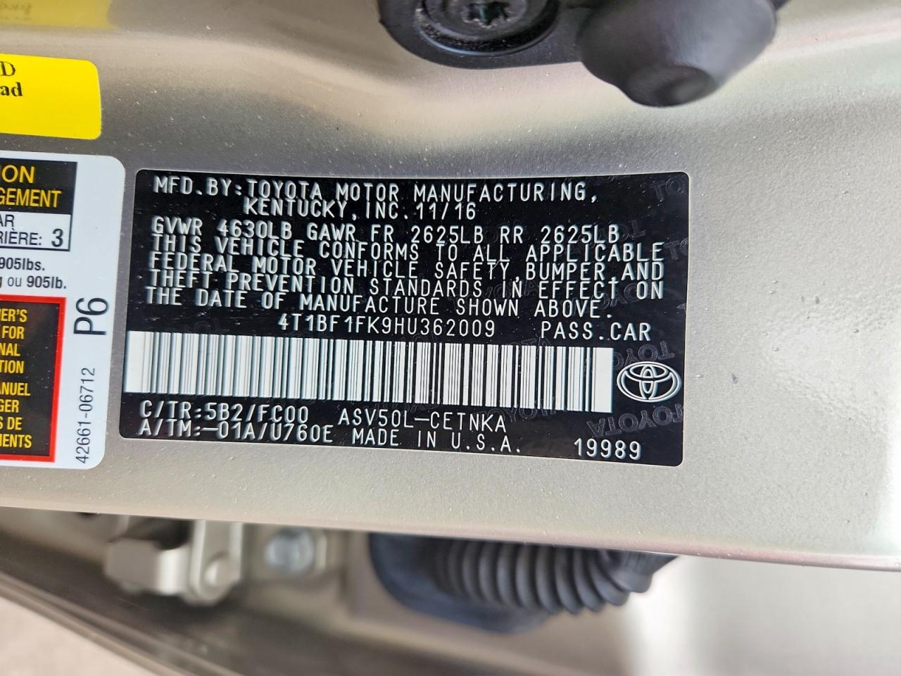 Toyota Camry Le