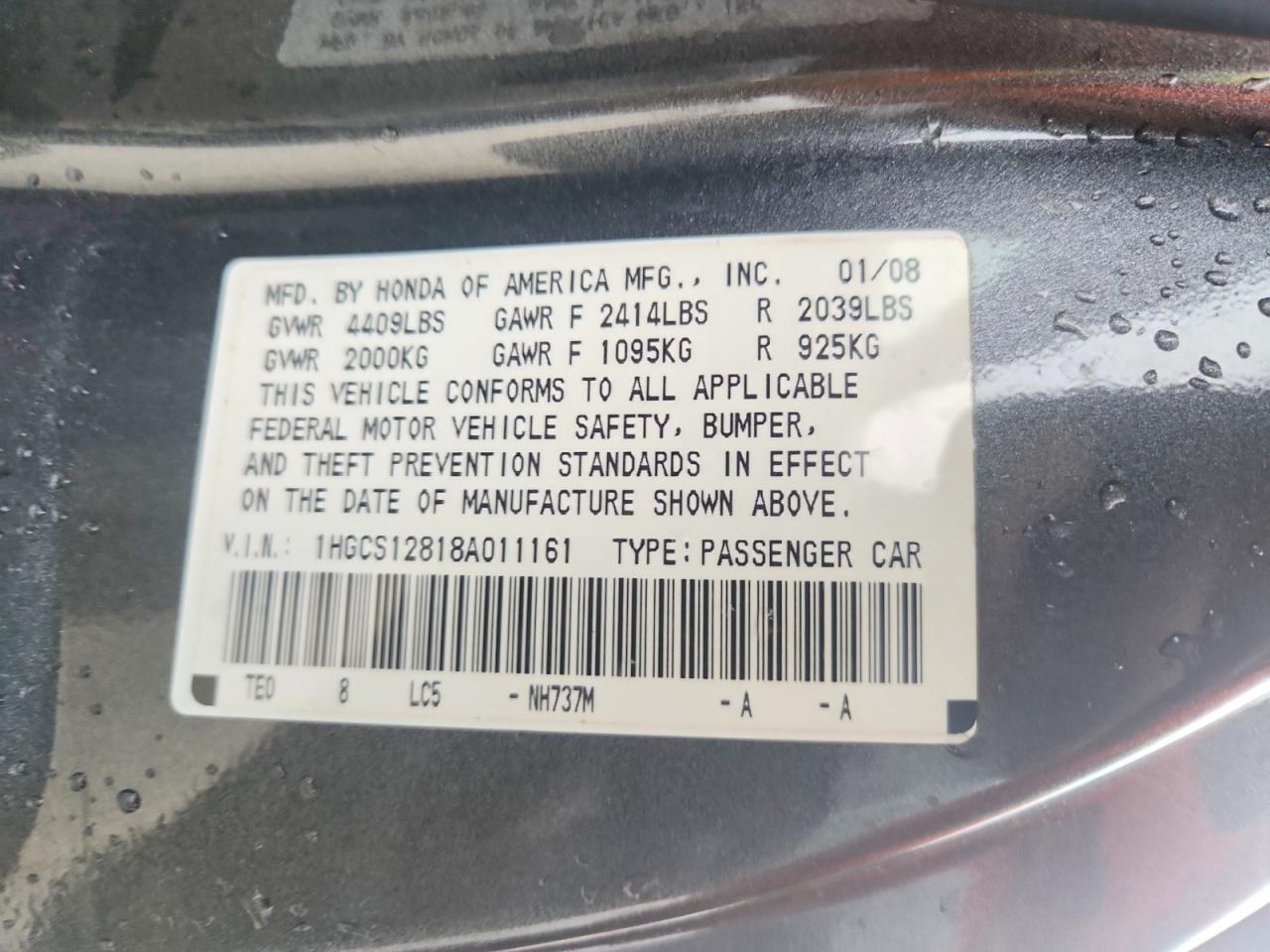 Honda Accord Exl