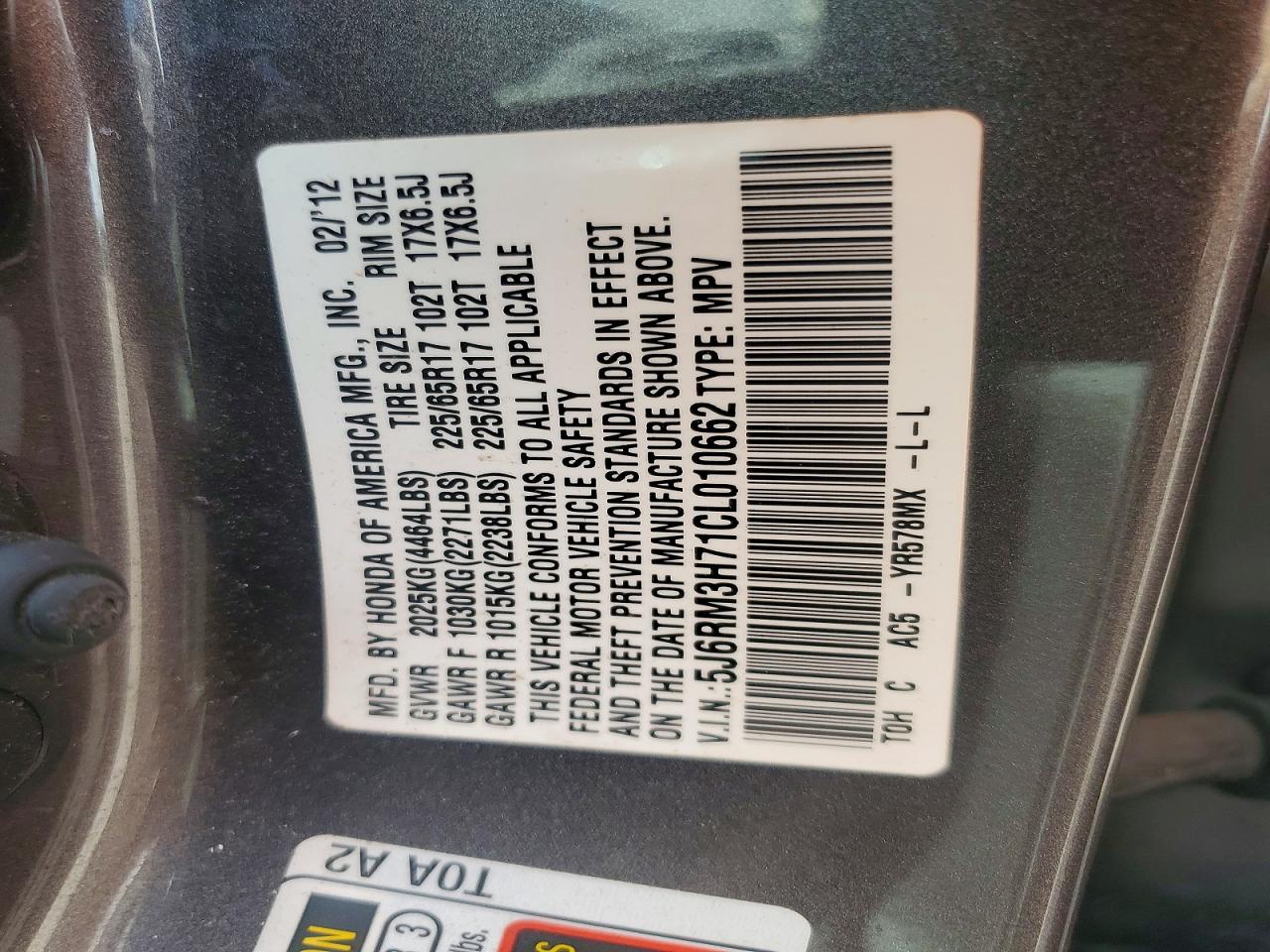 Honda Crv Exl