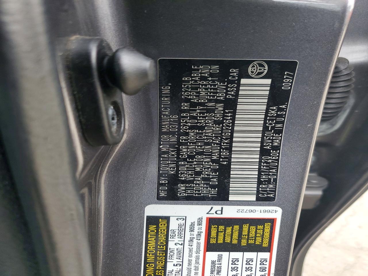 Toyota Camry Se