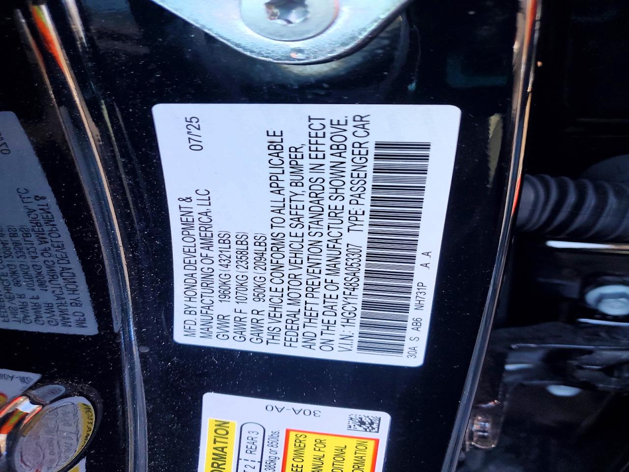 Honda Accord Se